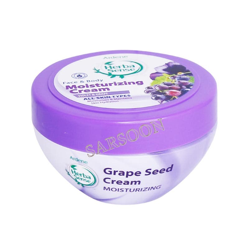 کرم مرطوب کننده انگور و بنفشه هرباسنس آردن 150 گرم Herbasense Moisturizing Cream With Violet And Grape