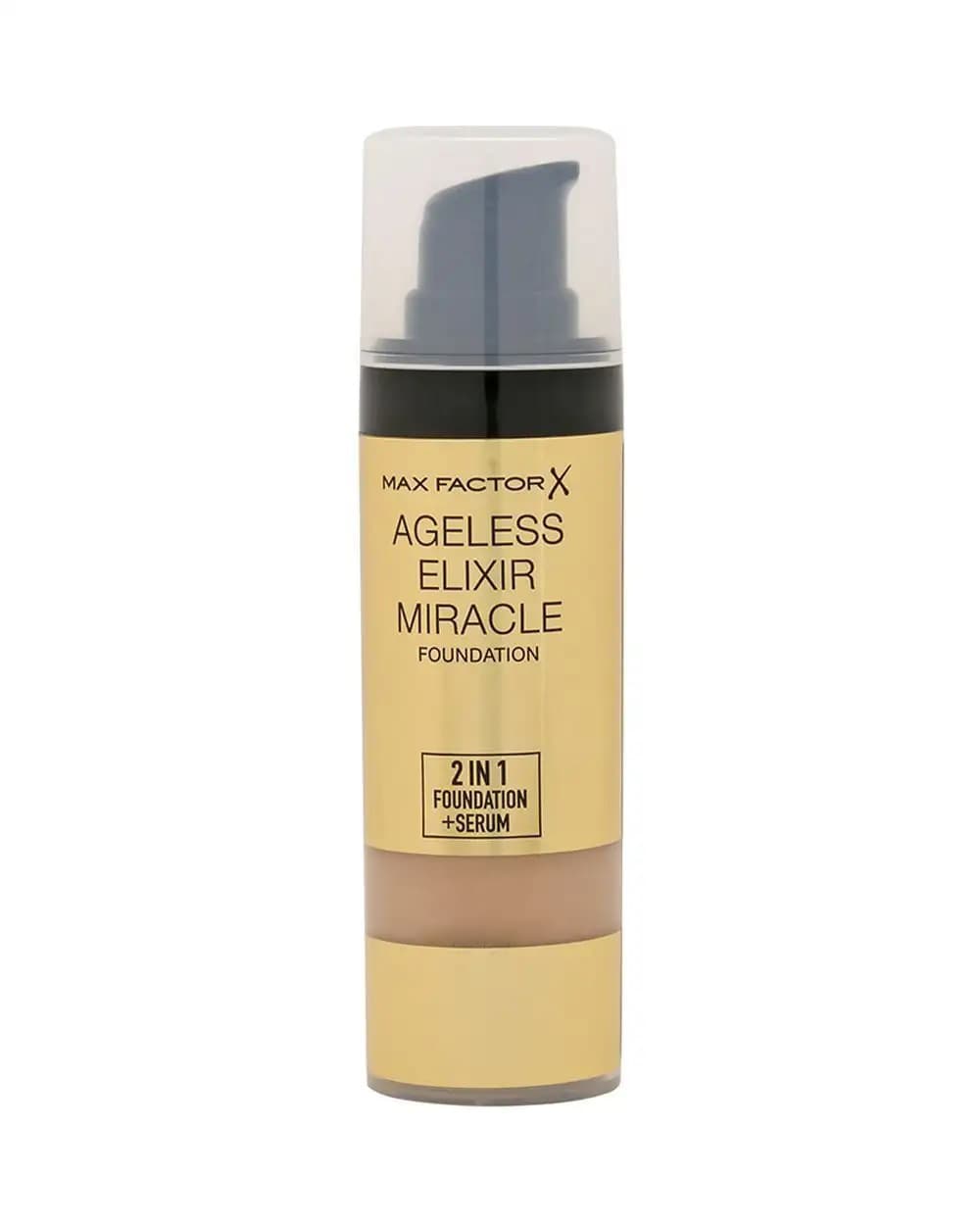 اوتلت کرم پودر مکس فکتور مدل AGELESS ELIXIR MIRACLE 2IN 1 SERUM شماره 75