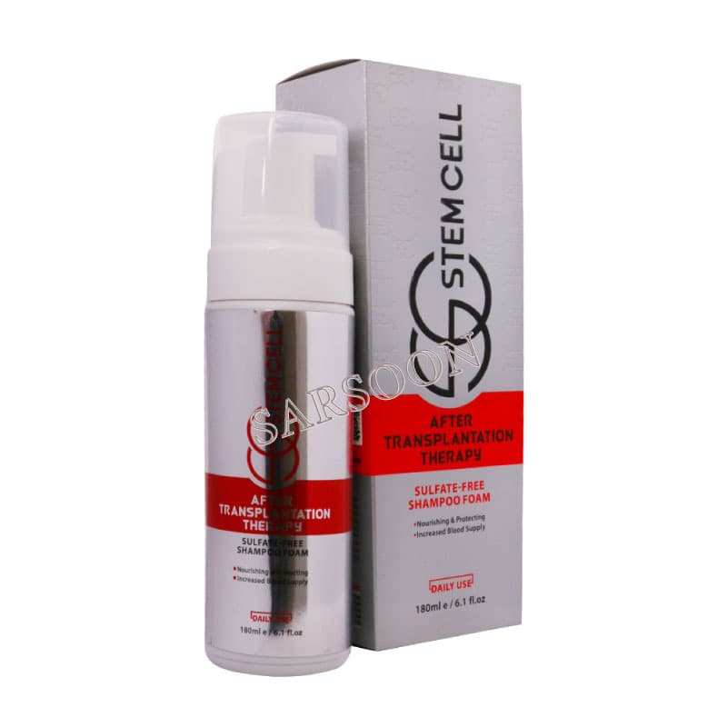 فوم شستشو بعد از کاشت مو استم سل 180 میلی لیتر Stem Cell After Trans Therapy Shampoo — تصویر ۲