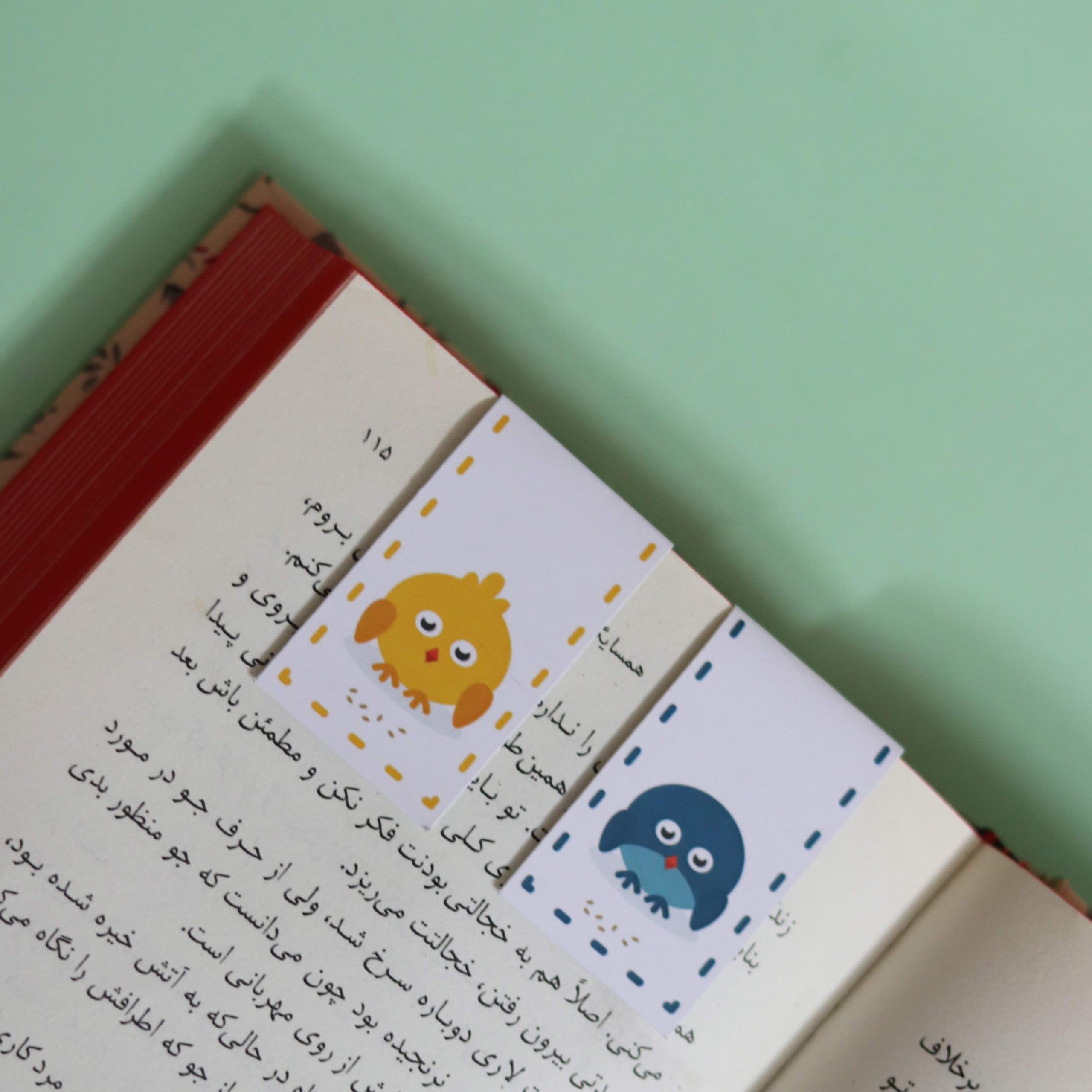 بوک مارک مگنتی | نشانگر کتاب مدل گوگولی 04 | Cute Magnet Bookmark 04
