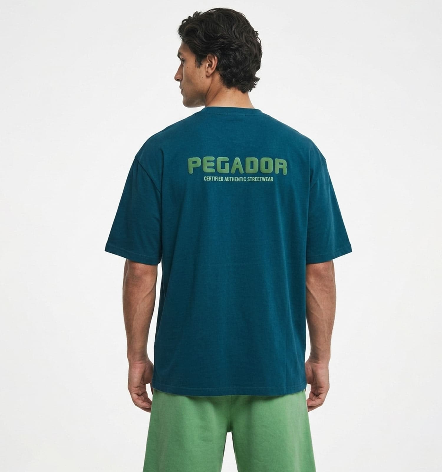 تیشرت Pegador یقه گرد مردانه باکسی دورس پنبه طرح دار کد 50120 — تصویر ۳