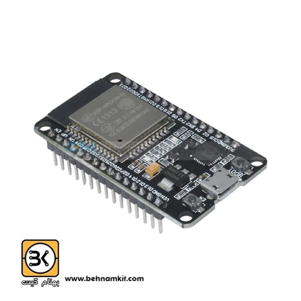 ماژول ESP32 Wroom وای فای و بلوتوث NodeMCU با ارتباط CP2102