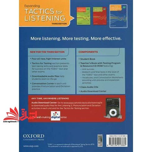 کتاب expanding tactics for listening third edition (SB+Worksheets+CD) تکتیکس فور لسنینگ ویرایش سوم — تصویر ۲