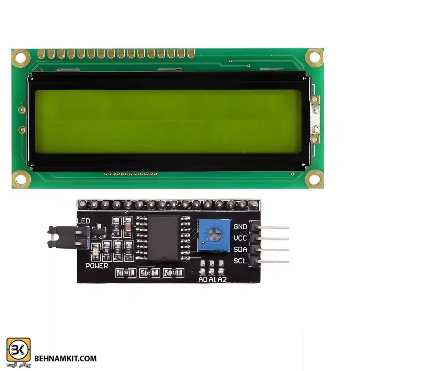ماژول I2C نمایشگر 16*2 LCD — تصویر ۳