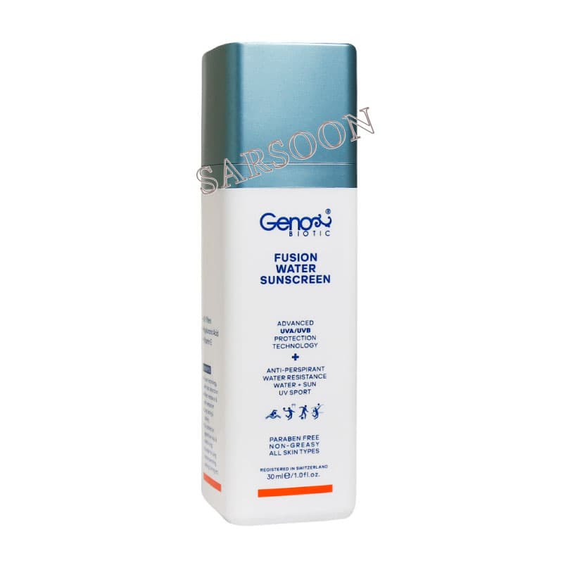 کرم ضد آفتاب فیوژن واتر ژنوبایوتیک 30 میلی لیترGeno Biotic Fusion Water Sunscreen