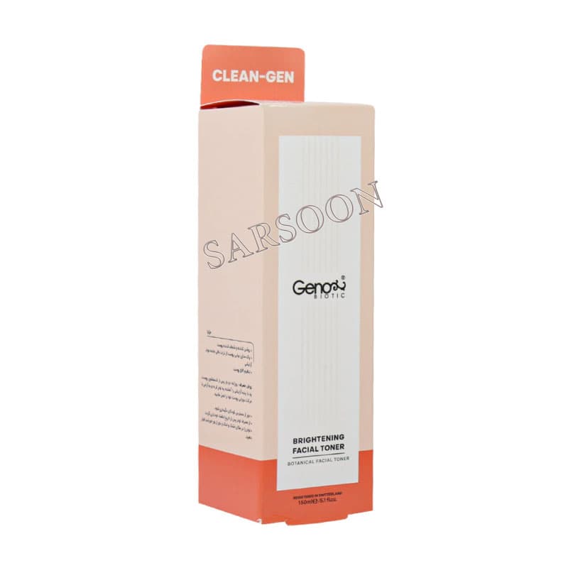 تونر روشن کننده صورت ژنوبایوتیک 150 میلی لیتر GenoBiotic Brightening Facial Toner — تصویر ۲
