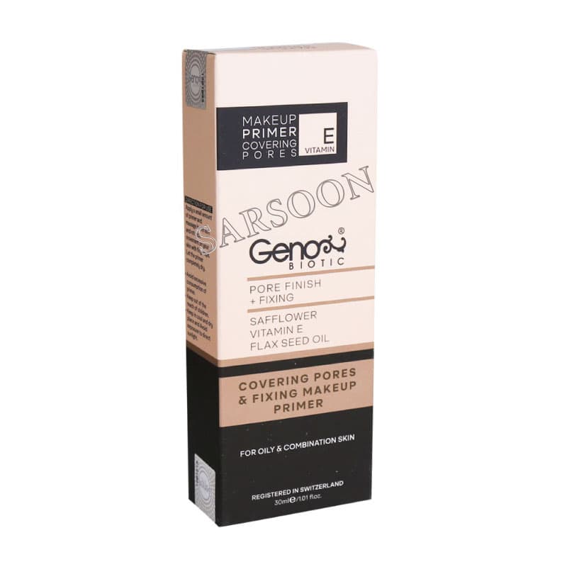 پرایمر صورت ژنوبایوتیک مناسب پوست چرب و مختلط 30 میلی لیتر Geno Biotic Make up Primer For Oily and Combination Skin