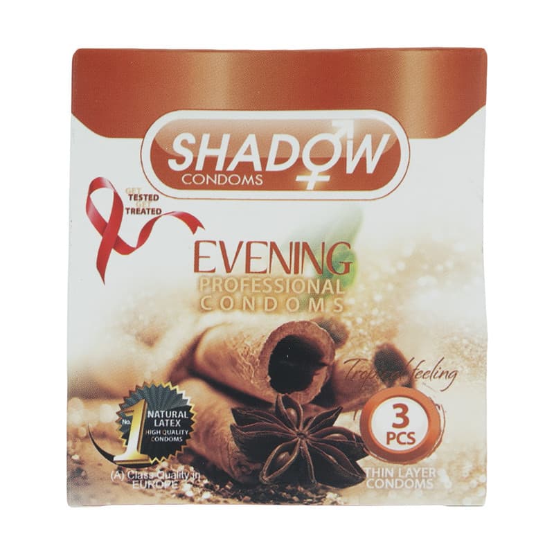 کاندوم شادو مدل Evening بسته 3 عددی Shadow Evening Condom 3 Pcs
