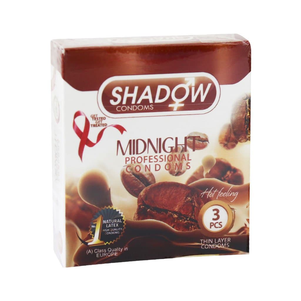 کاندوم شادو مدل Midnight بسته 3 عددی Shadow Midnight Condom 3 Pcs