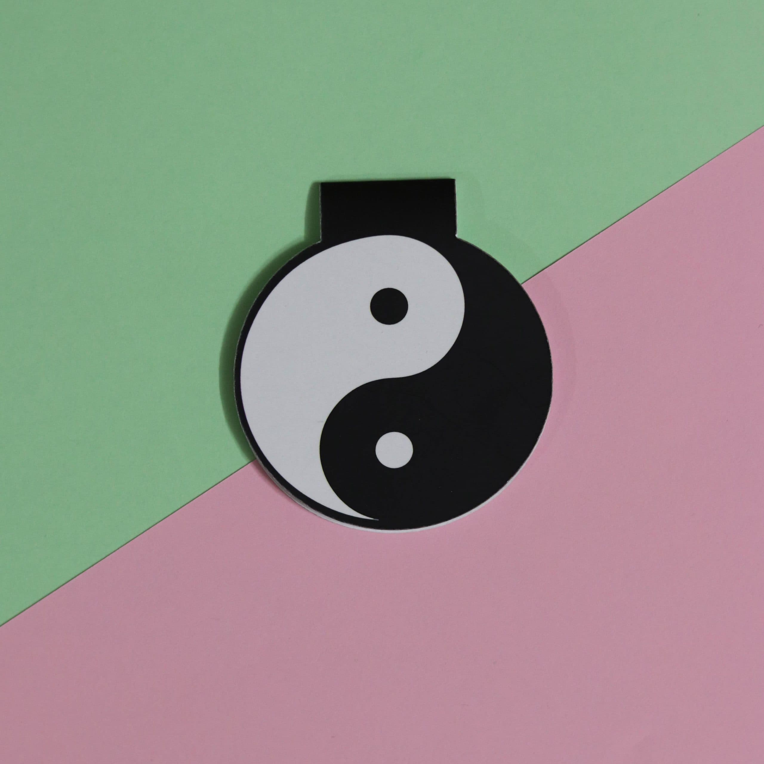 بوک مارک مگنتی | نشانگر کتاب مدل یین یانگ 23| Yin and yang Magnet Bookmark 23 — تصویر ۲