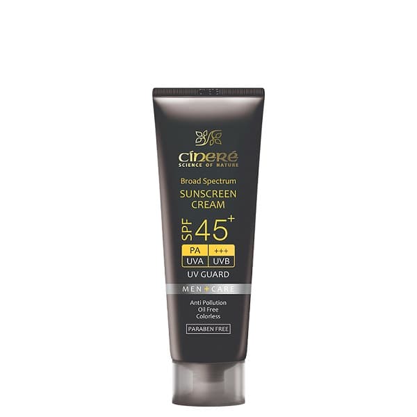 کرم ضد آفتاب آقایان سینره با +SPF45 حجم 50 میل – بی رنگ