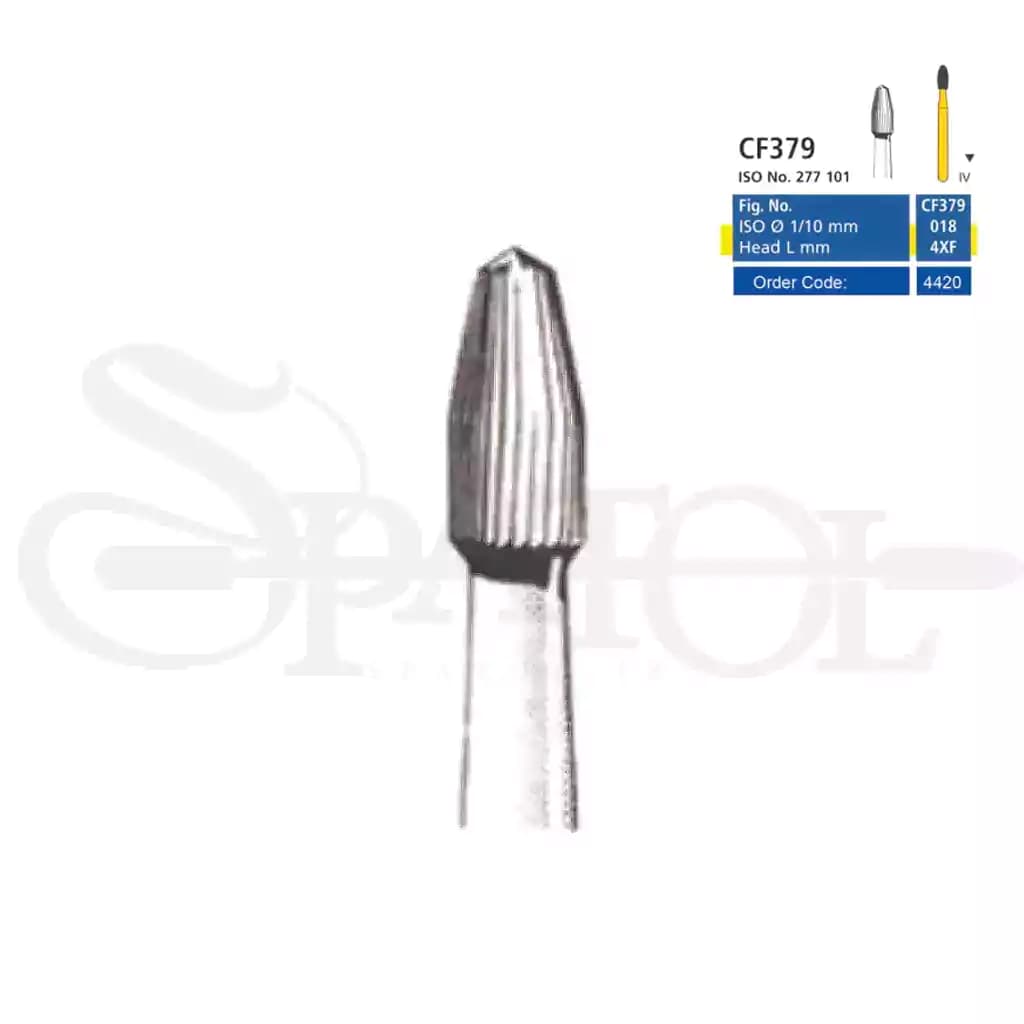 فرز کارباید پرداخت 30 پره LONG TAPERED TRIMMING CF379تیزکاوانTEESKAVAN