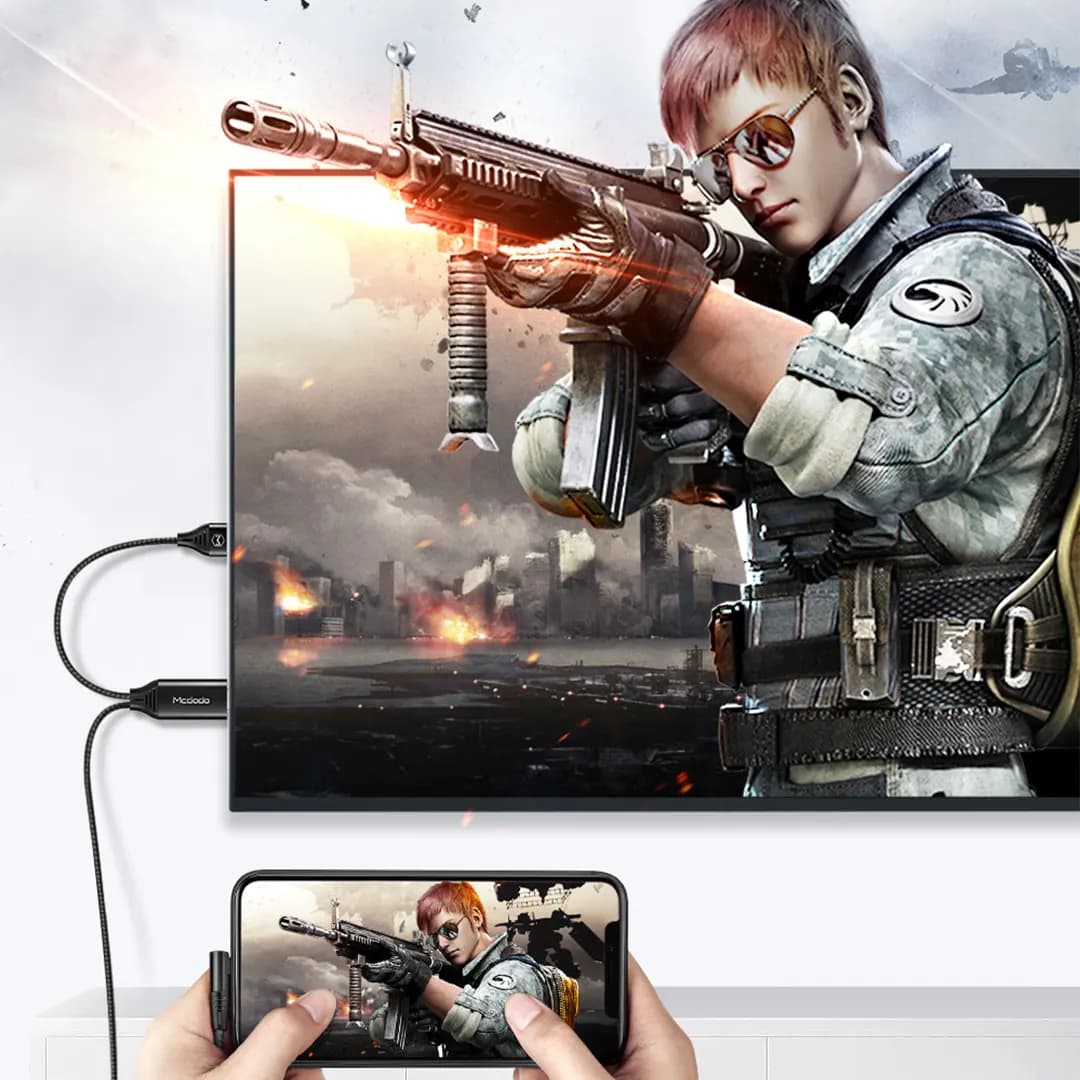 کابل تبدیل Lightning به HDMI مک دودو مدل Mcdodo CA-640 — تصویر ۴