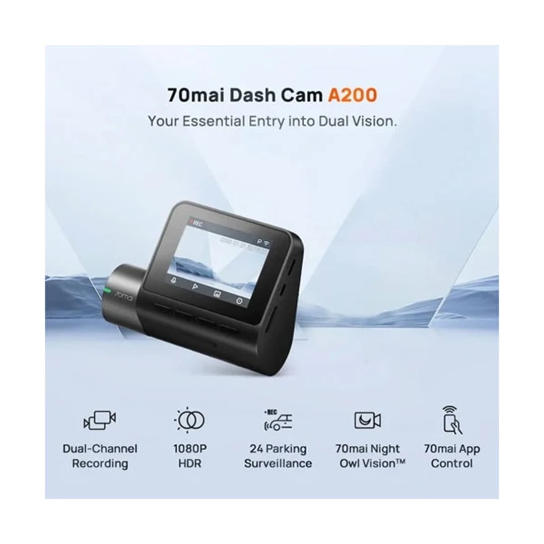 دوربین خودرو شیائومی مدل 70mai dash cam A200 Set — تصویر ۳