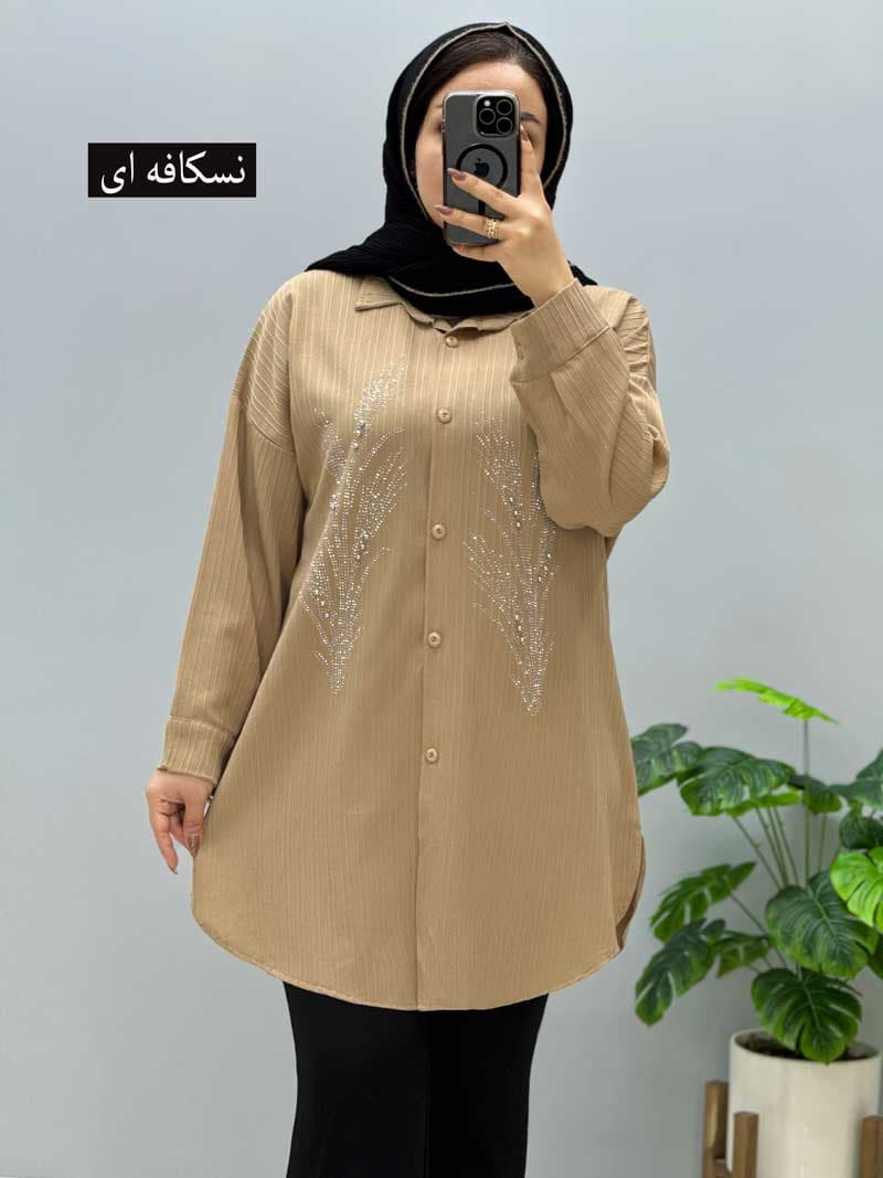 شومیز مانتویی آیوا مهرنوش کد ۹۲۵۲۶۴ — تصویر ۸