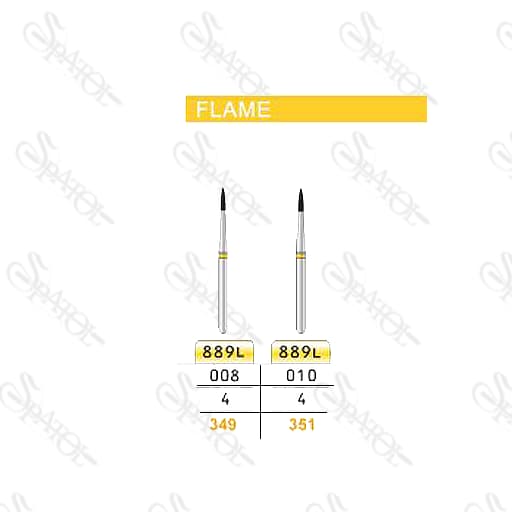 فرز الماسی پالیش کامپوزیت 4میل FLAME 889L تیزکاوان TEESKAVAN