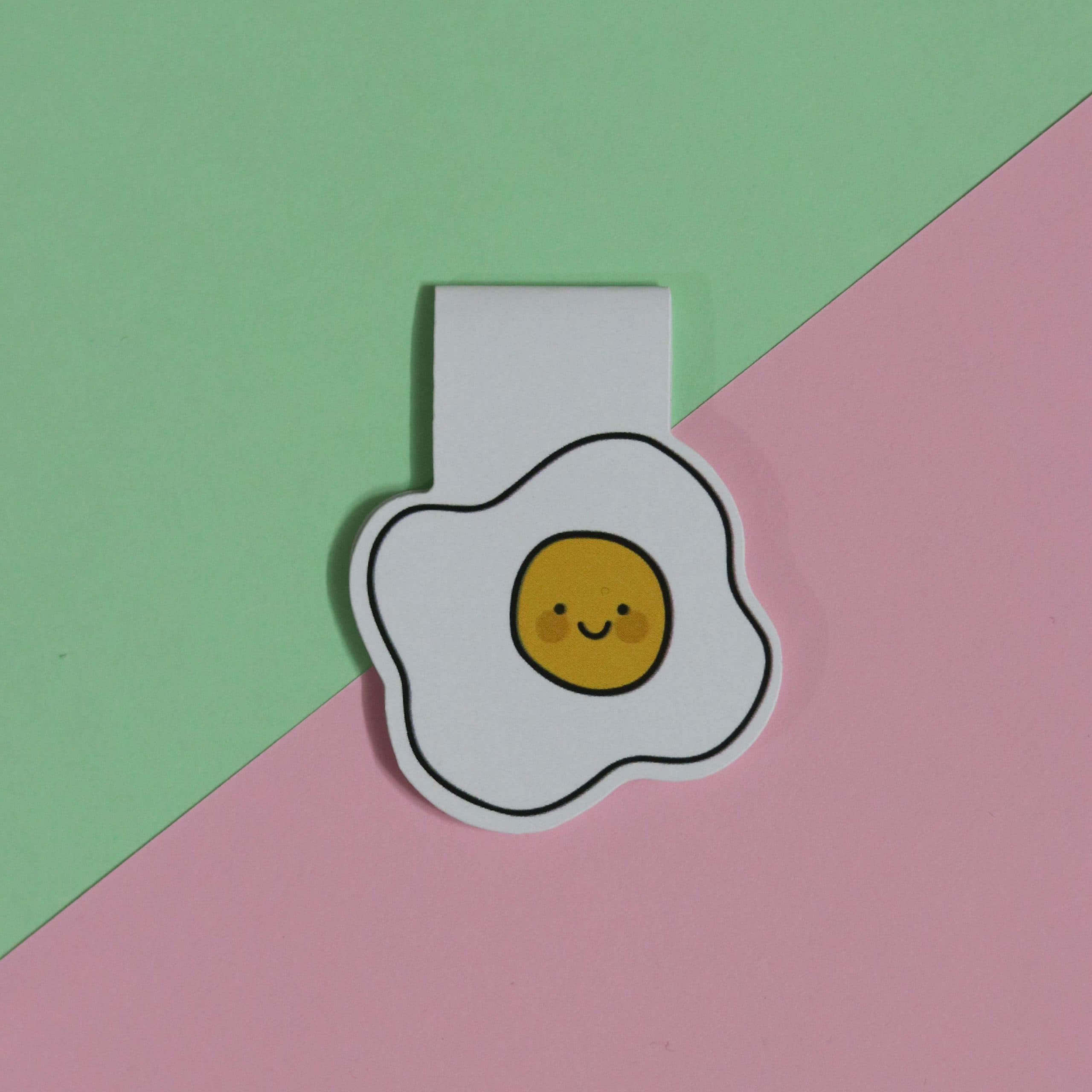 بوک مارک مگنتی | نشانگر کتاب مدل تخم مرغ گوگولی 14 | Cute eggs Magnet Bookmark 14 — تصویر ۲