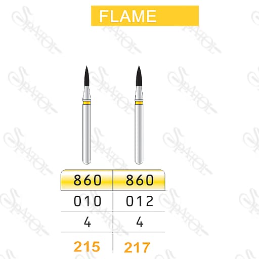فرز الماسی پالیش کامپوزیت 4میل FLAME 860 تیزکاوان TEESKAVAN