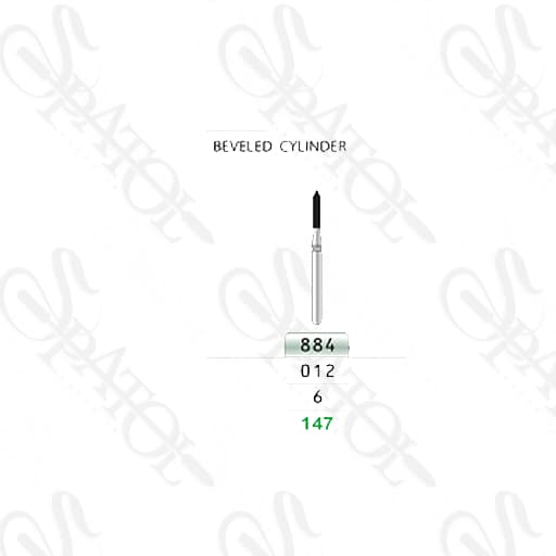 فرز الماسی توربین تراش 6 میل POINTED CYLINDER 884 تیزکاوان TEESKAVAN