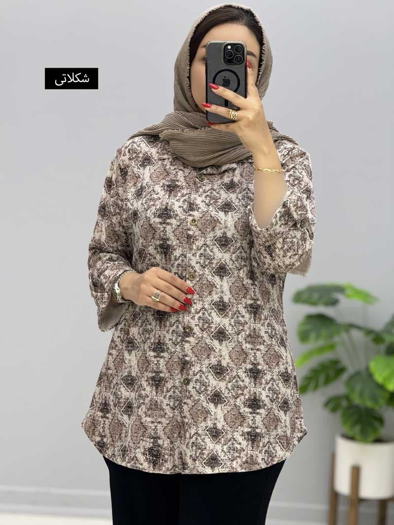 شومیز مانتویی کریشه هوران کد 9353204