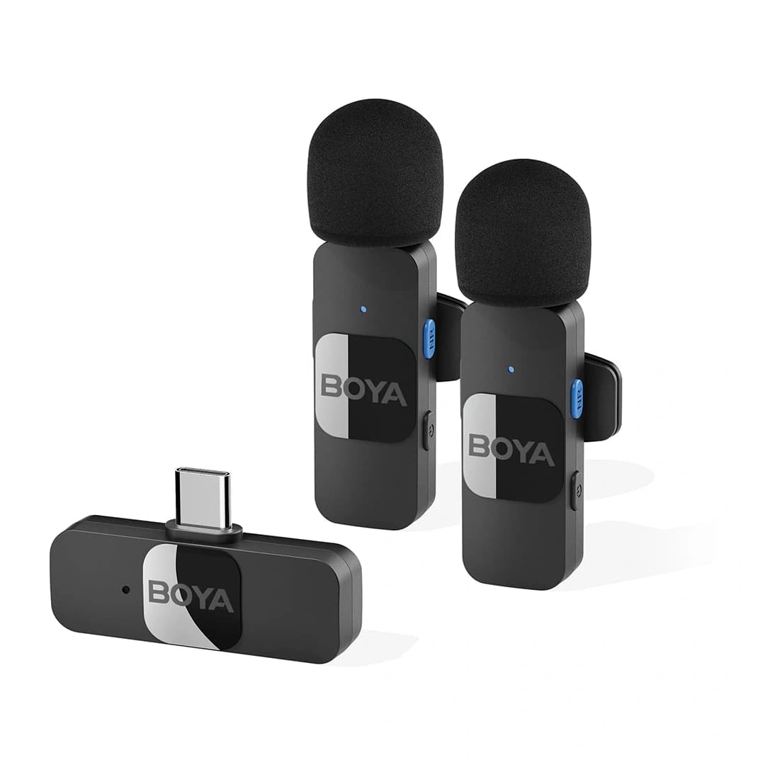 میکروفون بی سیم Type-c بویا مدل BOYA BY-V20 دو کاناله