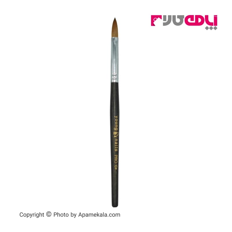 قلم مو کاشت ناخن اشکی یانگ نیلز پرو شماره 10 | YOUNG NAILS PRO