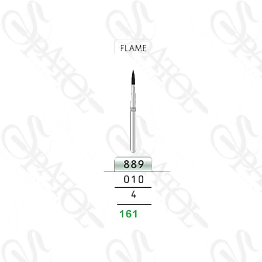 فرز الماس توربین تراش 4 میل 889 FLAME تیزکاوان TEESKAVAN
