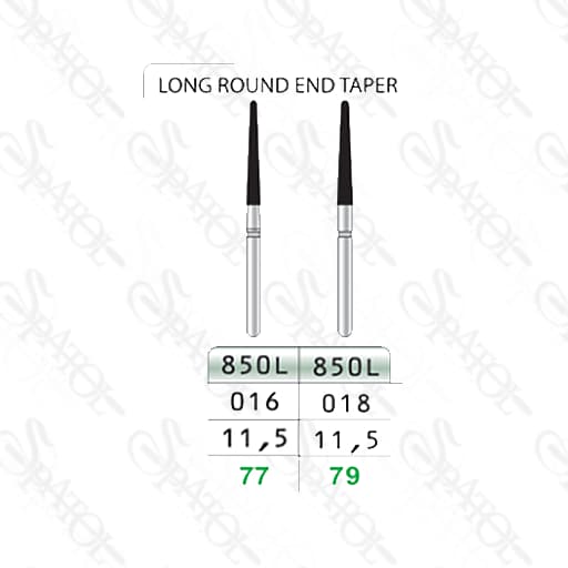 فرز الماسی توربین تراش LONG ROUND END TAPER 850L تیزکاوان TEES KAVAN
