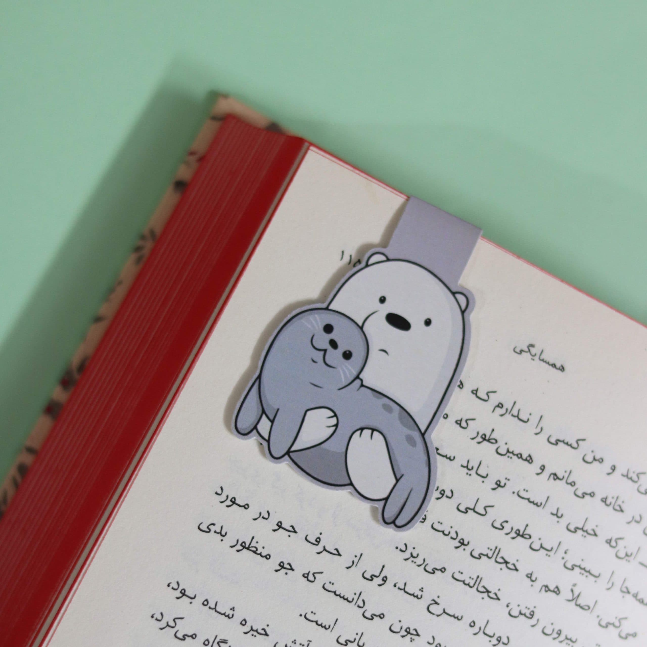 بوک مارک مگنتی | نشانگر کتاب مدل فک گوگولی 03 | The Cute Magnet Bookmark 03