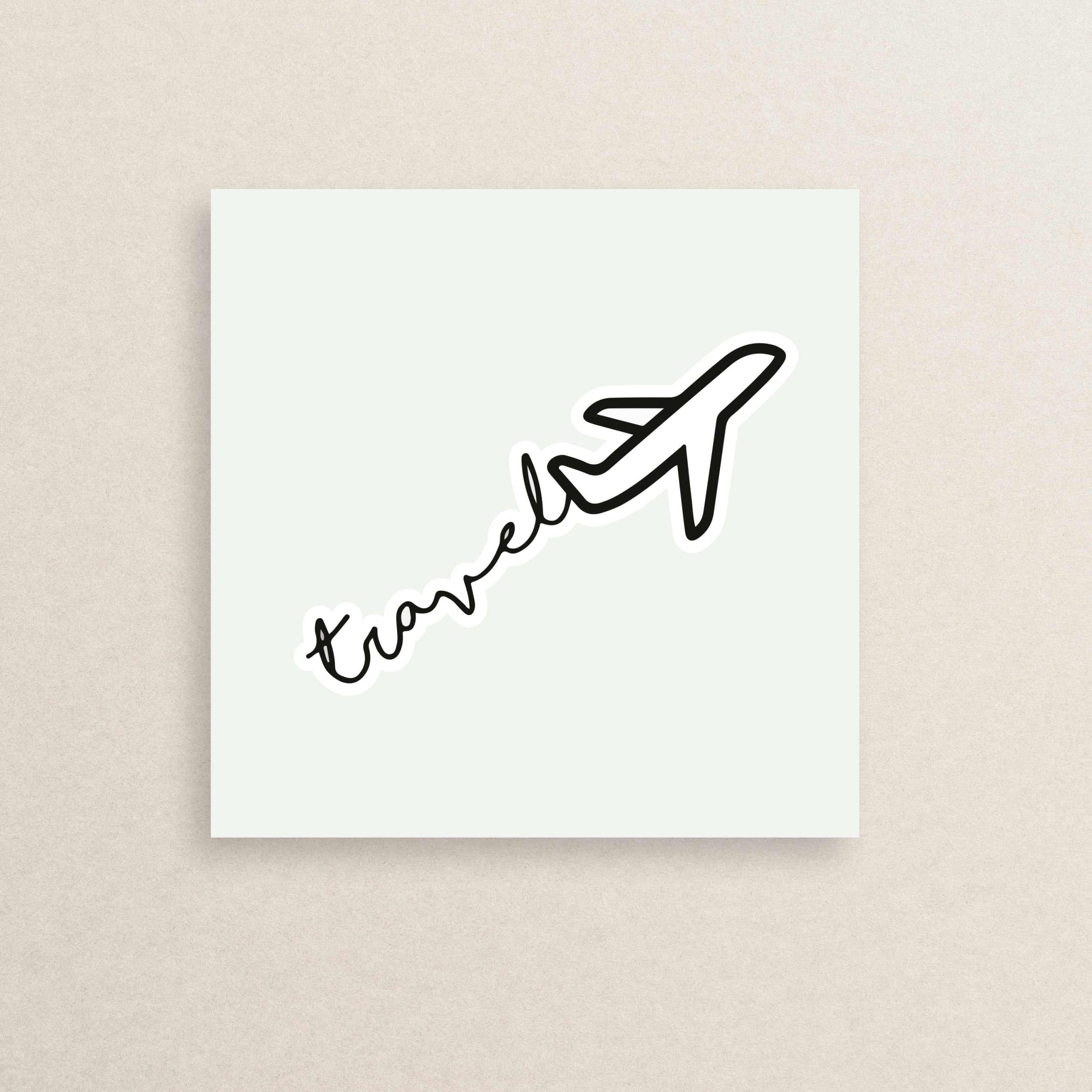 استیکر مسافرت – هواپیما 05 | Travel – Airplane sticker 05