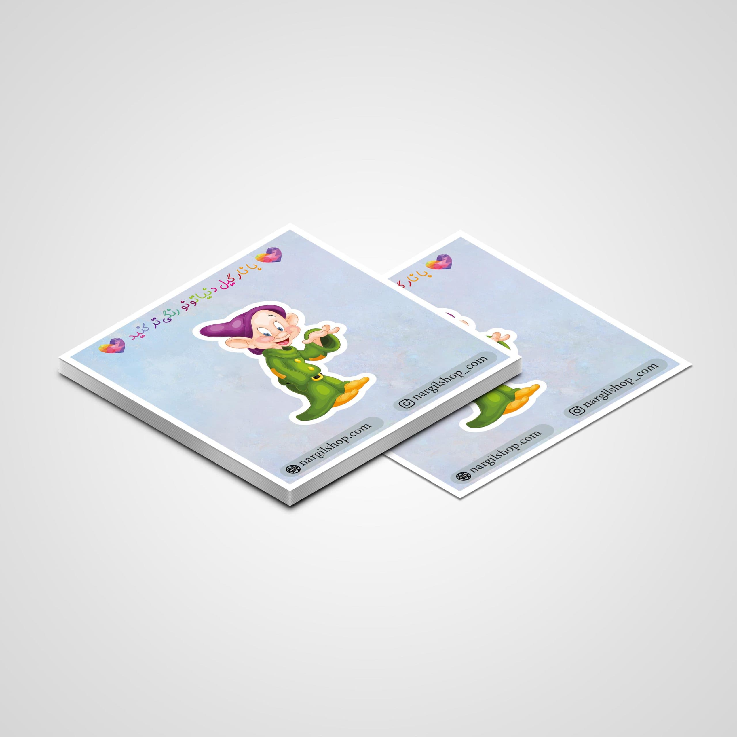 استیکر سفید برفی و هفت کوتوله 01 | Snow White and the Seven Dwarfs sticker 01 — تصویر ۲