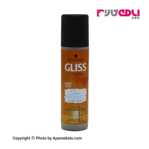 اسپری دو فاز مو های آسیب دیده گلیس (gliss) مدل Gliss Sun Protect Liquid