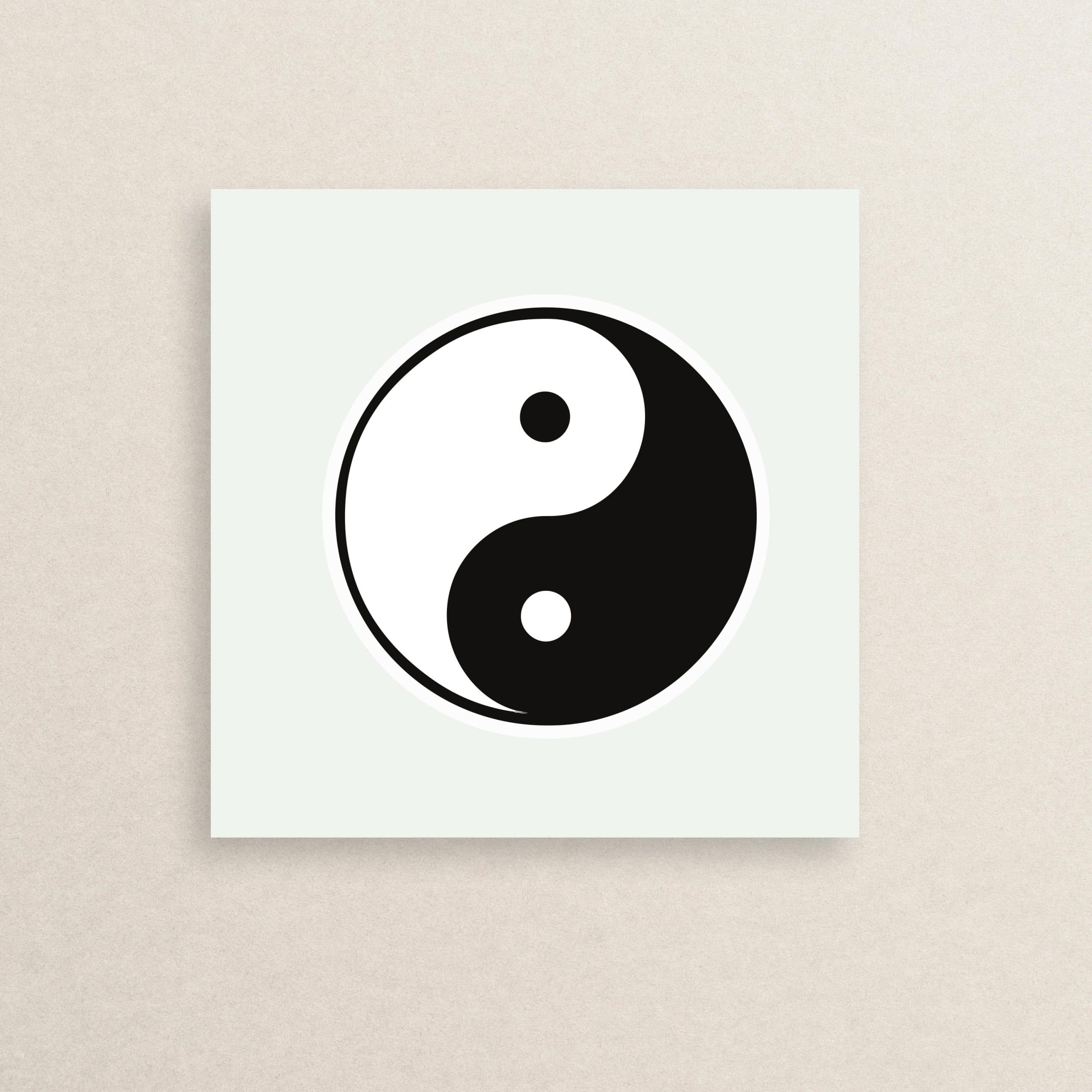 استیکر یین یانگ 01 | Yin and yang sticker 01