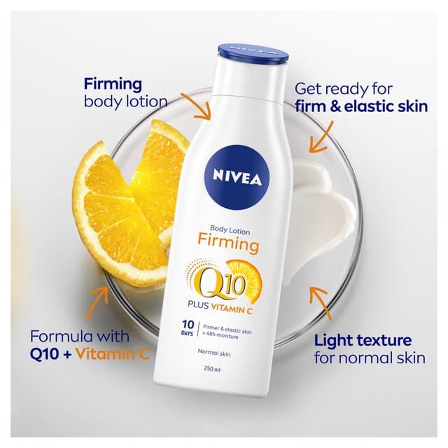 لوسيون سفت کننده بدن نيوآ مدل Firming Q10 + Vitamin C حجم 400 ميل — تصویر ۳