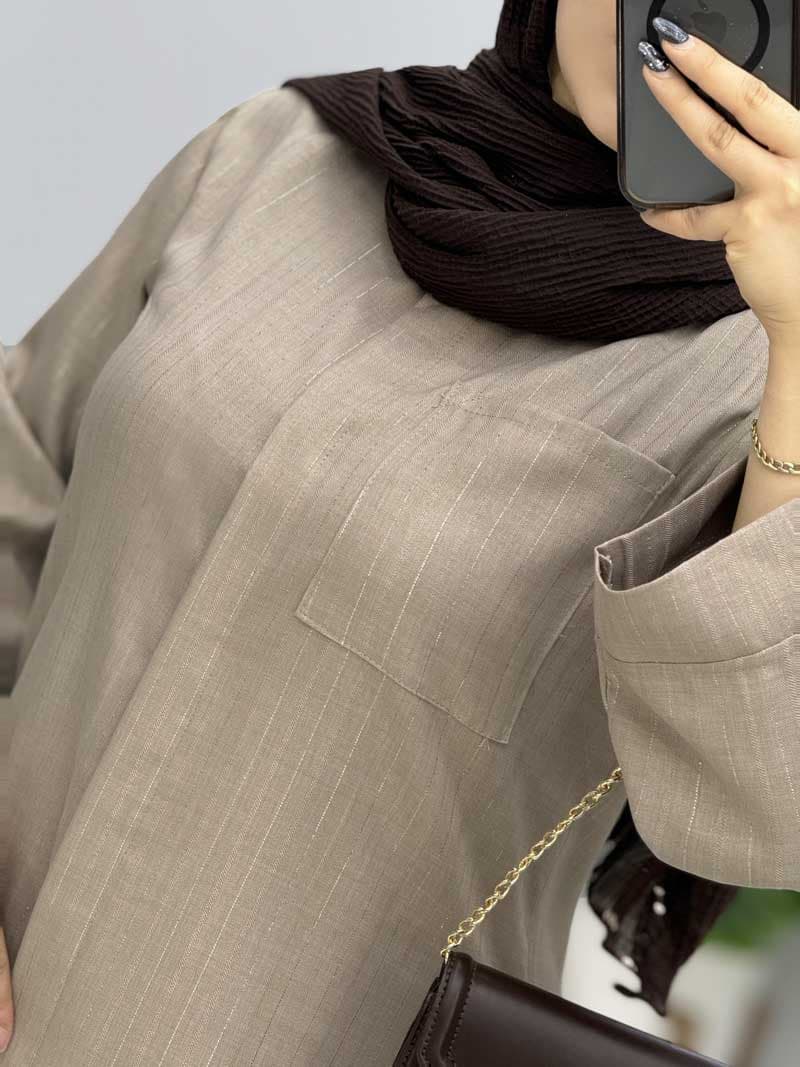 شومیز مانتویی شانتون ستیلا کد 329867 — تصویر ۴