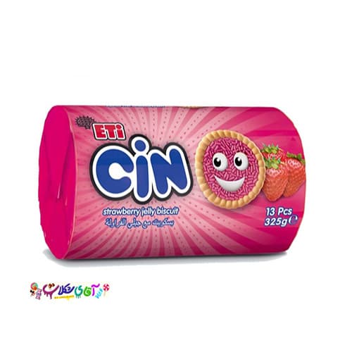 بیسکوییت اتی سین توت فرنگی 325 گرم ETI Cin