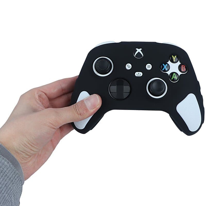 روکش دسته بازی Xbox X/S استوپ دار مشکی سفید کد 1 — تصویر ۳