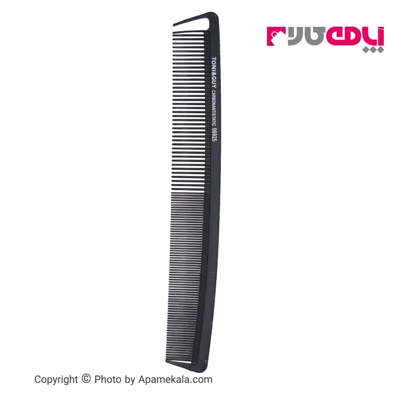 شانه مو دندانه ریز تونی اند گای مدل CarbonAntistatic 06925 رنگ مشکی | Toni & Guy