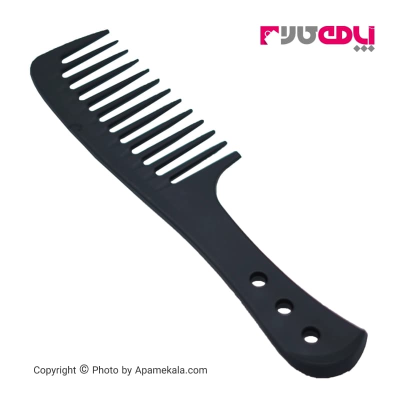 شانه مو دسته دار دندانه درشت تونی اند گای مدل 6112 CarbonAntistatic رنگ مشکی | Toni & Guy — تصویر ۲