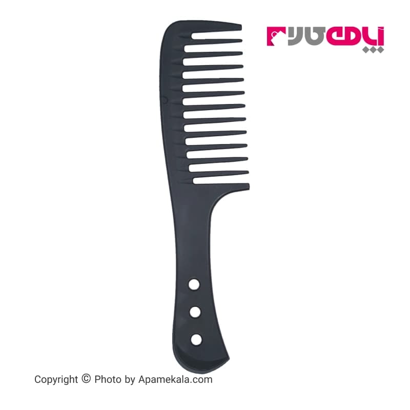 شانه مو دسته دار دندانه درشت تونی اند گای مدل 6112 CarbonAntistatic رنگ مشکی | Toni & Guy