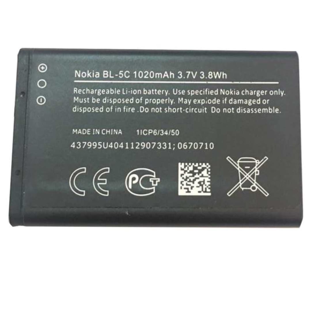 باتری موبایل نوکیا مدل BL-5C ظرفیت 1020 میلی آمپر ساعت مناسب برای گوشی موبایل نوکیا 5C — تصویر ۵