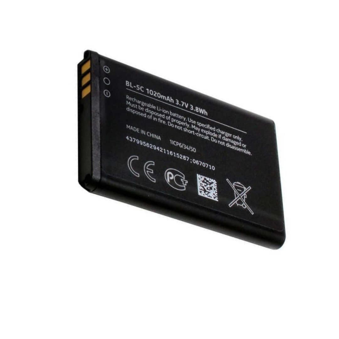 باتری موبایل نوکیا مدل BL-5C ظرفیت 1020 میلی آمپر ساعت مناسب برای گوشی موبایل نوکیا 5C — تصویر ۲