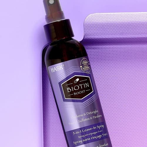 اسپری 5 کاره بیوتین هاسک (جدا کننده , محکم کننده , تقویت کننده و حجم دهنده) 175 میل — تصویر ۲