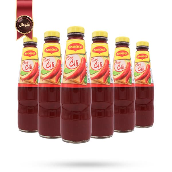 6 عدد سس مگی MAGGI مدل فلفل قرمز Chili Sauce وزن 340 گرم (اورجینال)