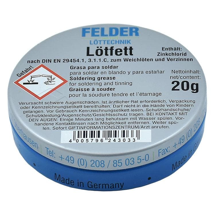 روغن لحیم کاسه ای آلمانی Lotfett وزن 20 گرم