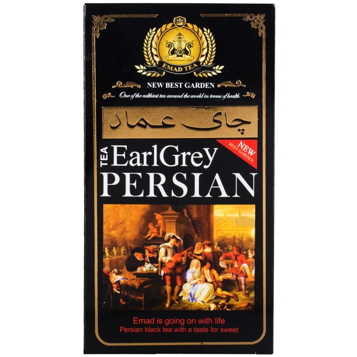 چای سیاه شکسته عطری ایرانی عماد 400 گرم