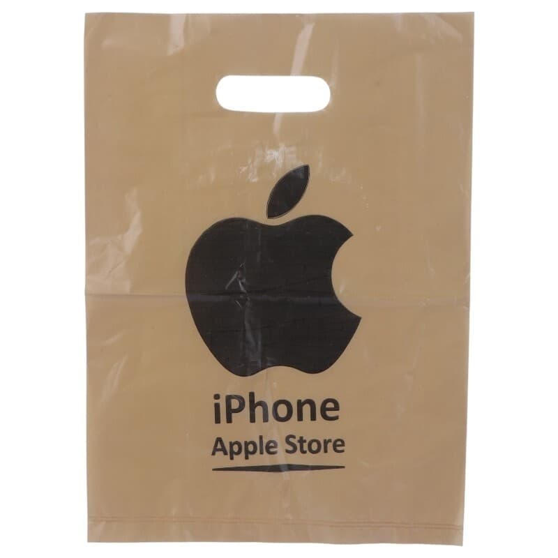 نایلون دسته دار طرح Apple سایز 35*25 سانتی متر بسته 1 کیلویی کد 2