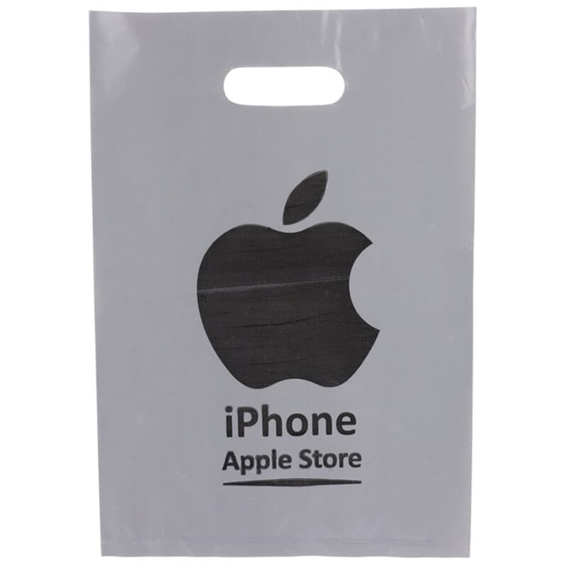 نایلون دسته دار طرح Apple سایز 35*25 سانتی متر بسته 1 کیلویی کد 3