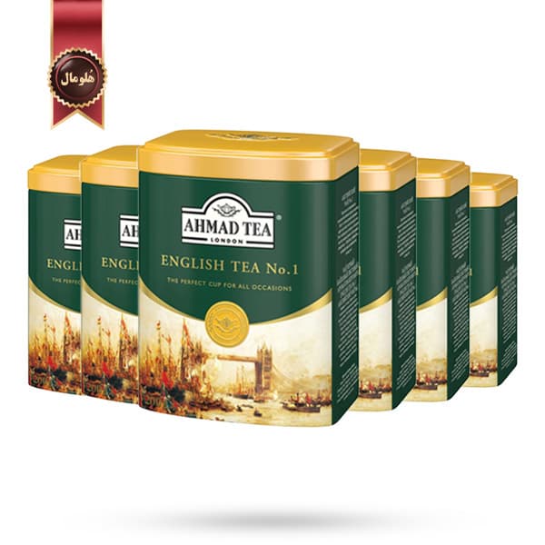 6 عدد چای احمد Ahmad Tea مدل چای انگلیسی شماره English Tea No. 1 وزن 200 گرم (اورجینال)