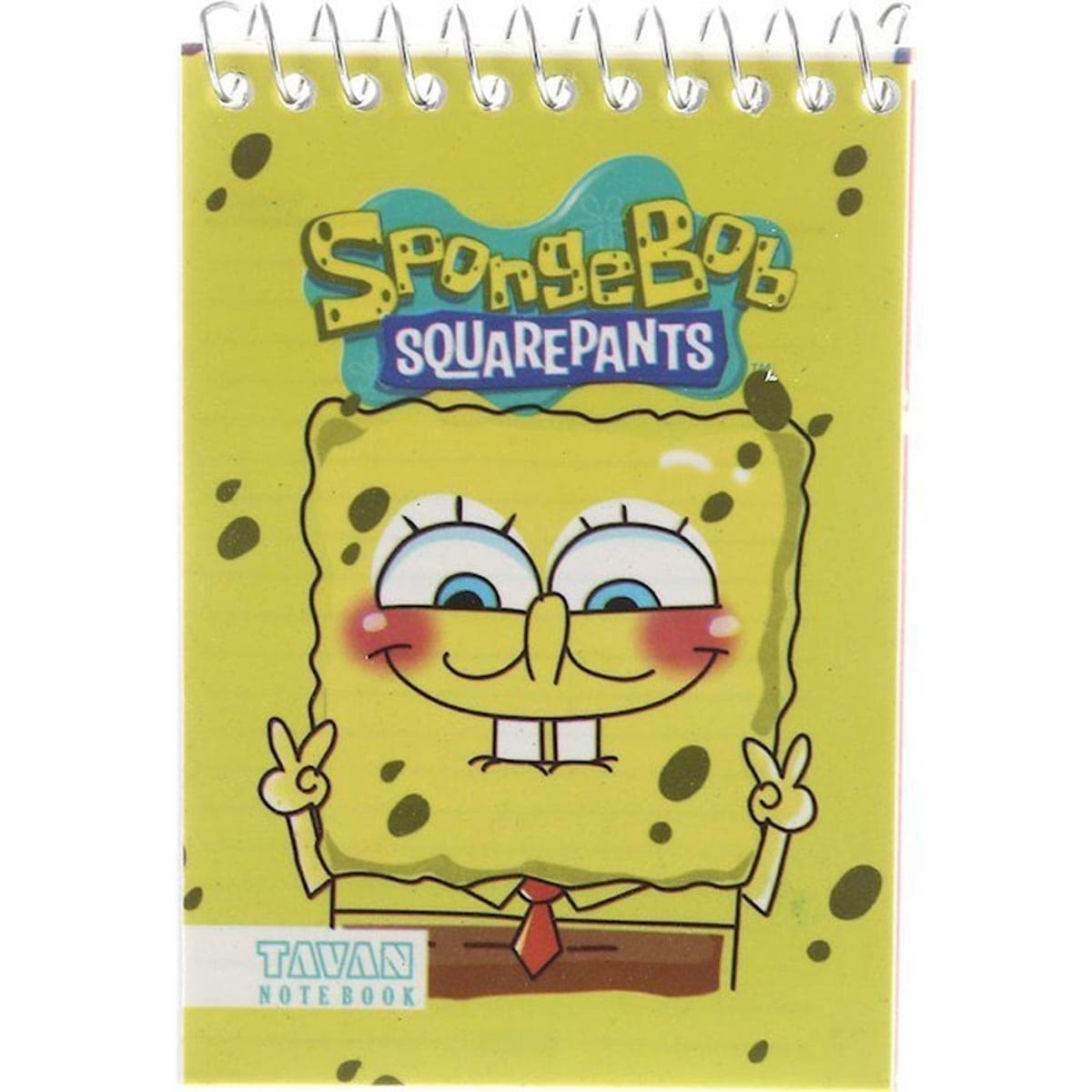دفترچه یادداشت سیمی 50 برگ توان طرح Spongebob